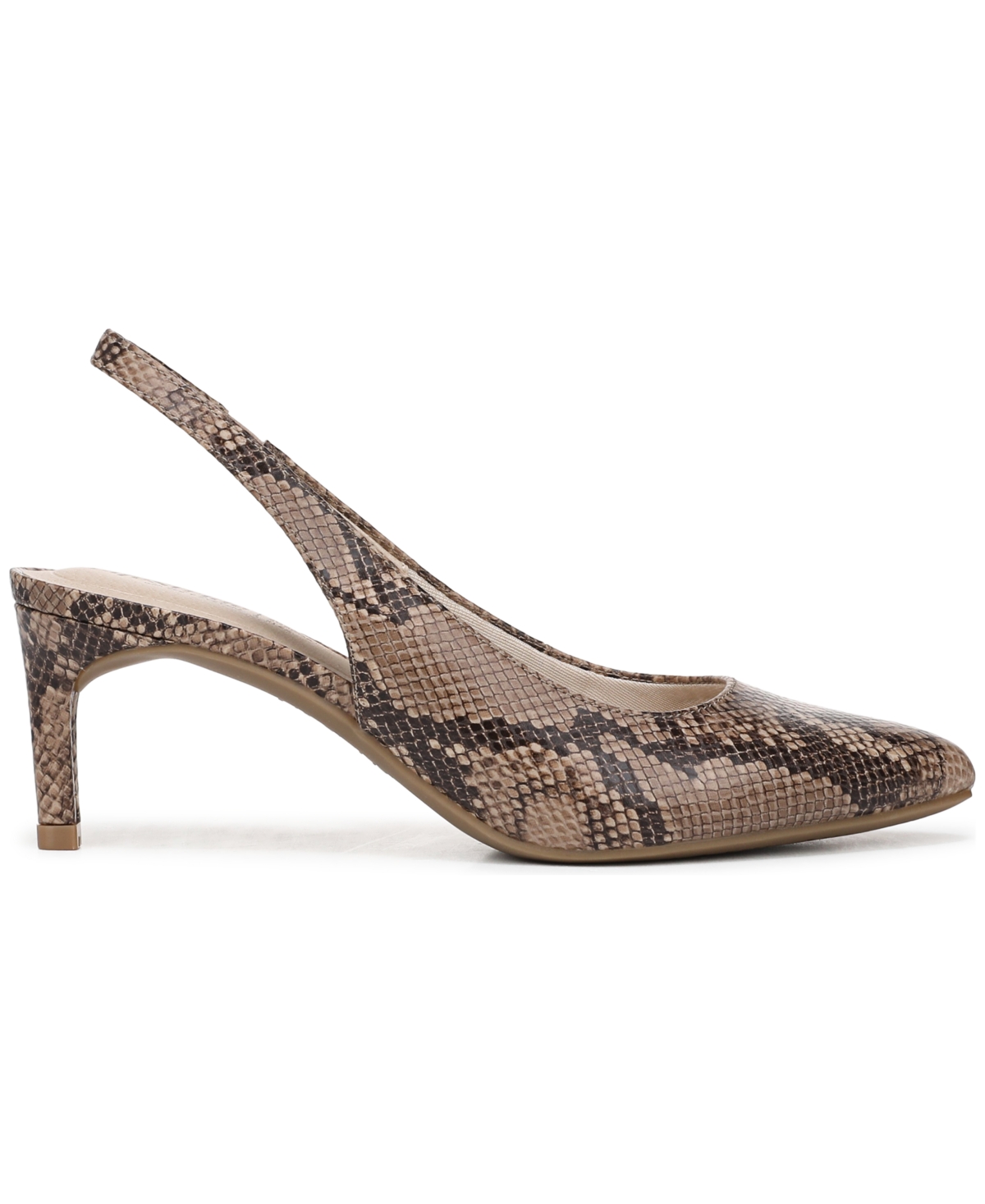 Lifestride Annalise Pointed Toe Slingback Pumps In Animal Print