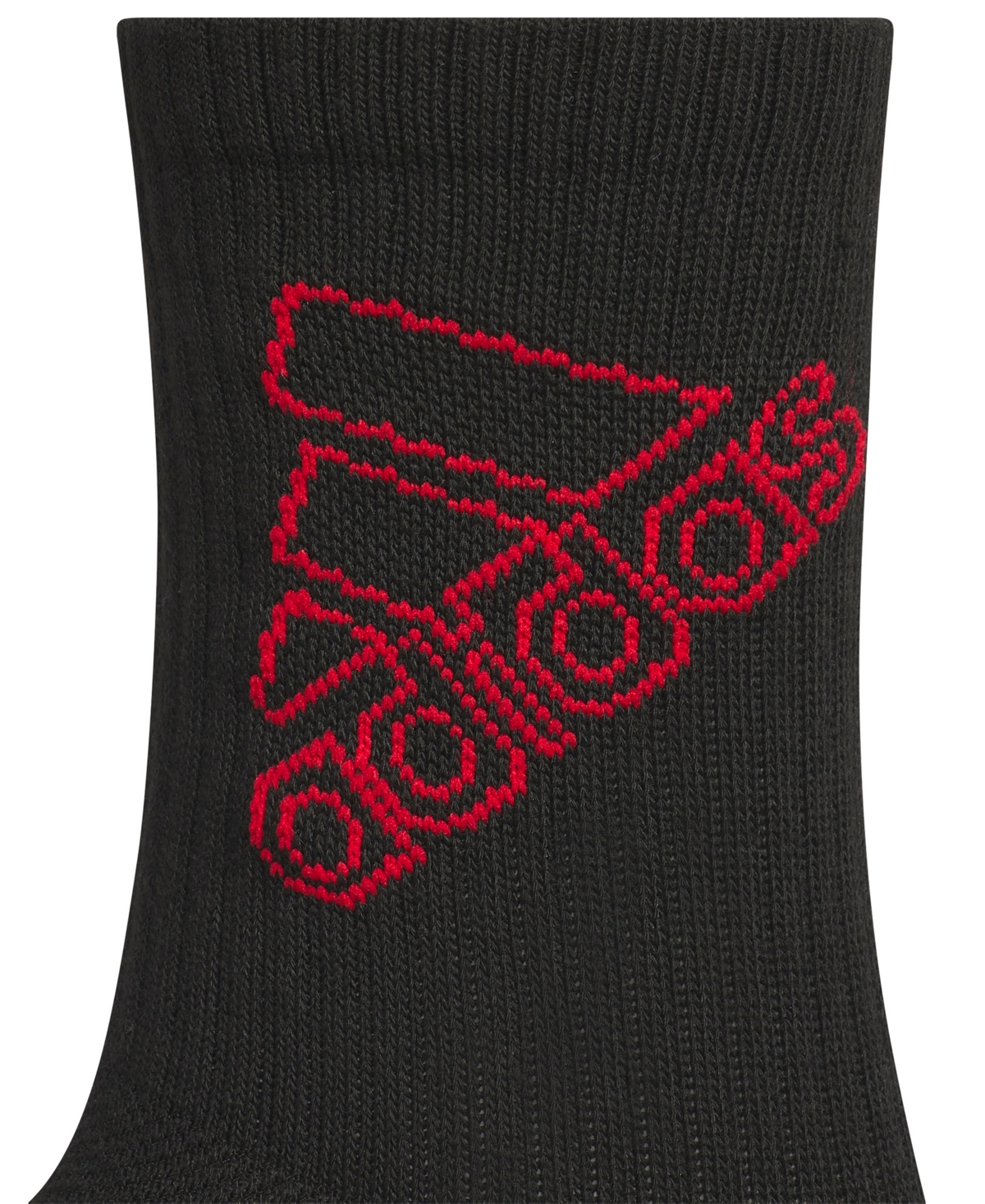 adidas Boys 5-7 Cushioned Mixed 2.0 Crew Socks, 6-Pack