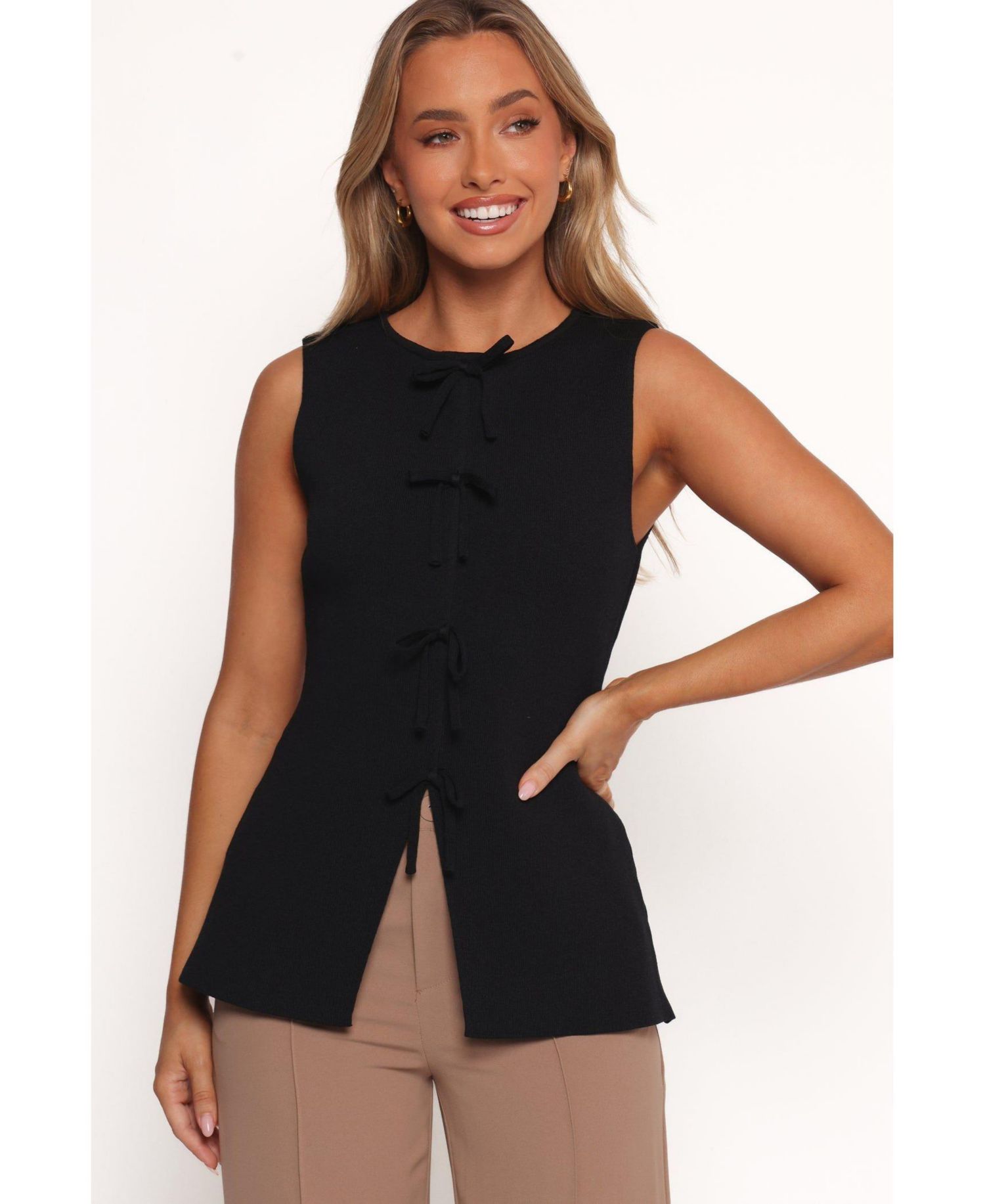Women's Milani Bow Knitted Top