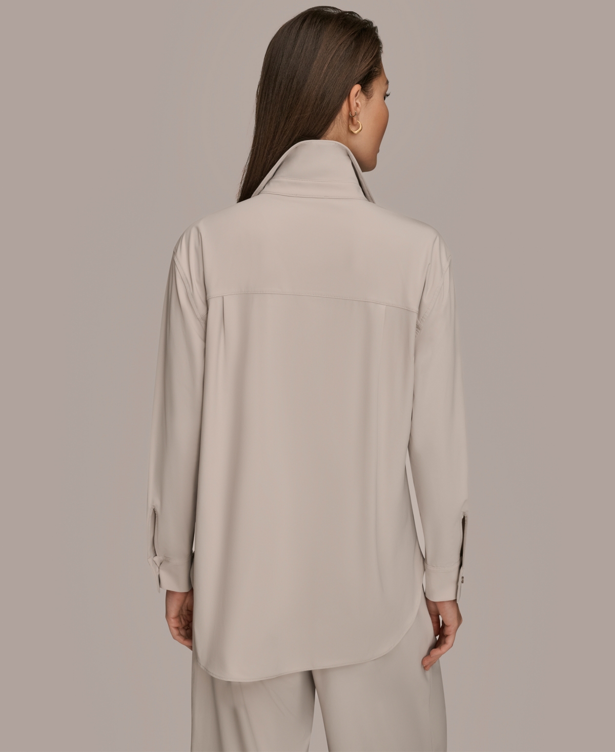 Donna Karan Weekend Women's Button-down Shirt In Neutral