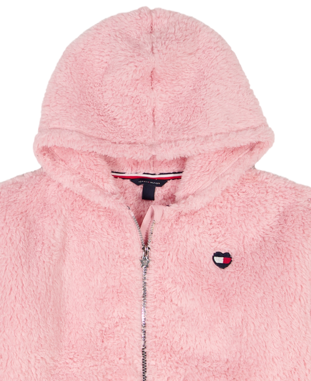 Tommy Hilfiger Girls 7-16 Minky Loose Fit Zip Up Hoodie
