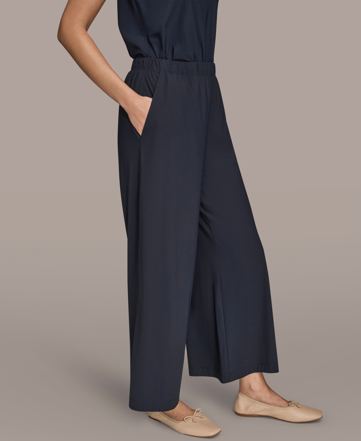 Donna Karan Weekend Women's Mid Rise Ankle Pants In Blue