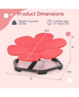 Kids Sensory Swivel Chair with Non-Slip Metal Base for Autistic Indoor Outdoor