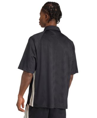 Men's Stadium 3-Stripes Jacquard Short-Sleeve Polo Shirt