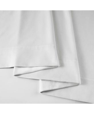 Primary White Grommet Signature Velvet Blackout Curtain