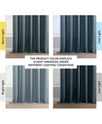 Italian Faux Linen Room Darkening Curtain