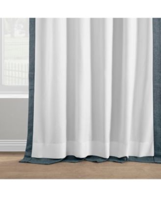 Italian Faux Linen Room Darkening Curtain