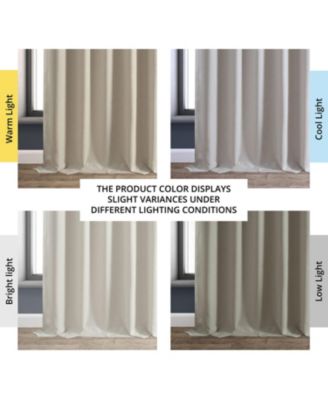 Faux Linen Hotel Blackout Curtain