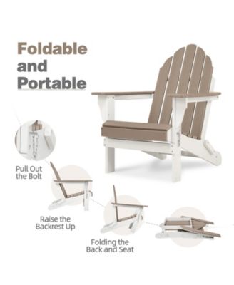 Outdoor Folding Adirondack Chair