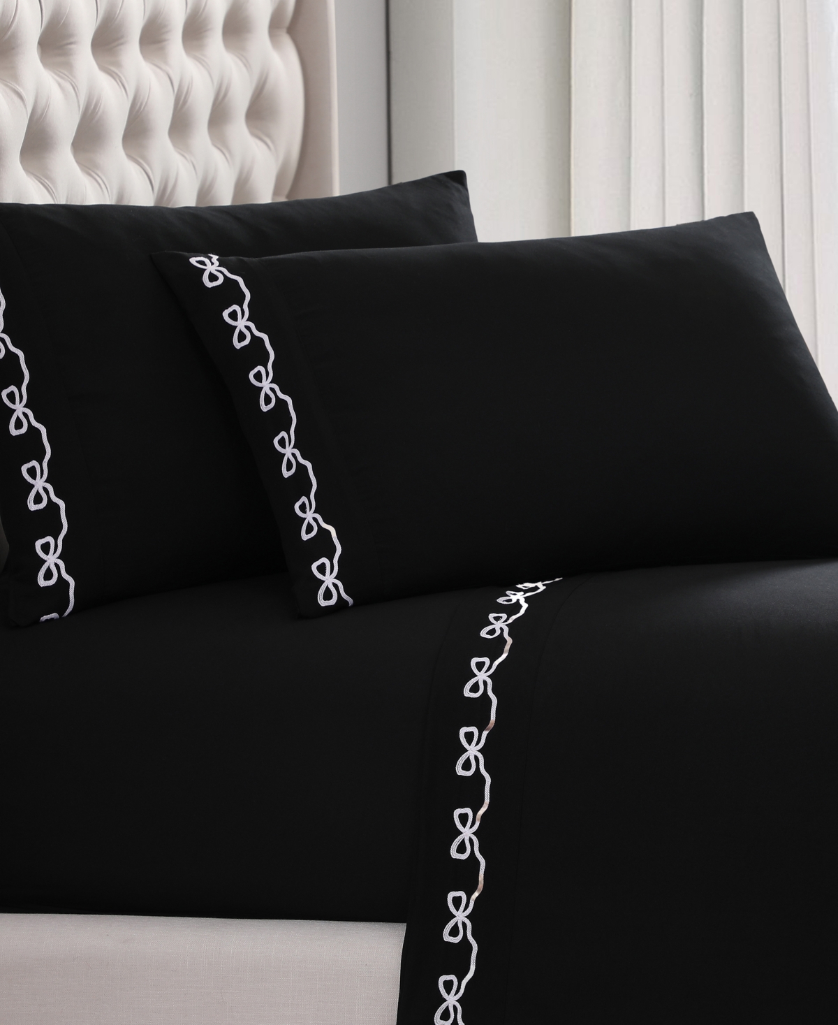 Elle Decor Embroidered 4-Pc. Sheet Set