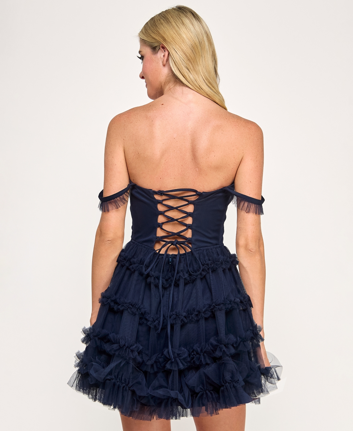 Seni & Cade Juniors' Strapless Mini Dress