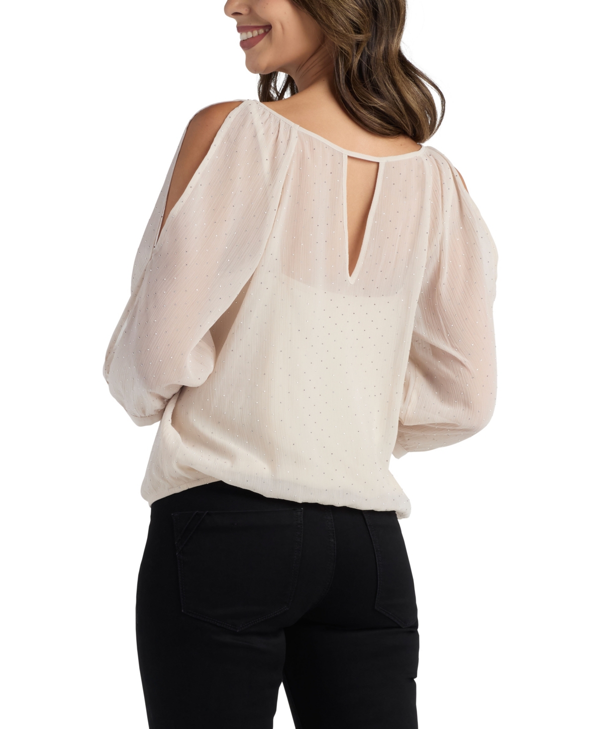 Bcx Juniors' Studded 3/4-Sleeve Top