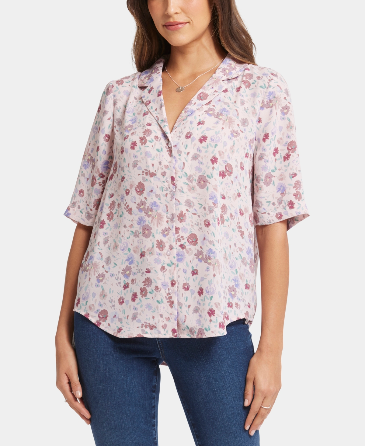 Nydj Women's Gabrielle Short Sleeve Top