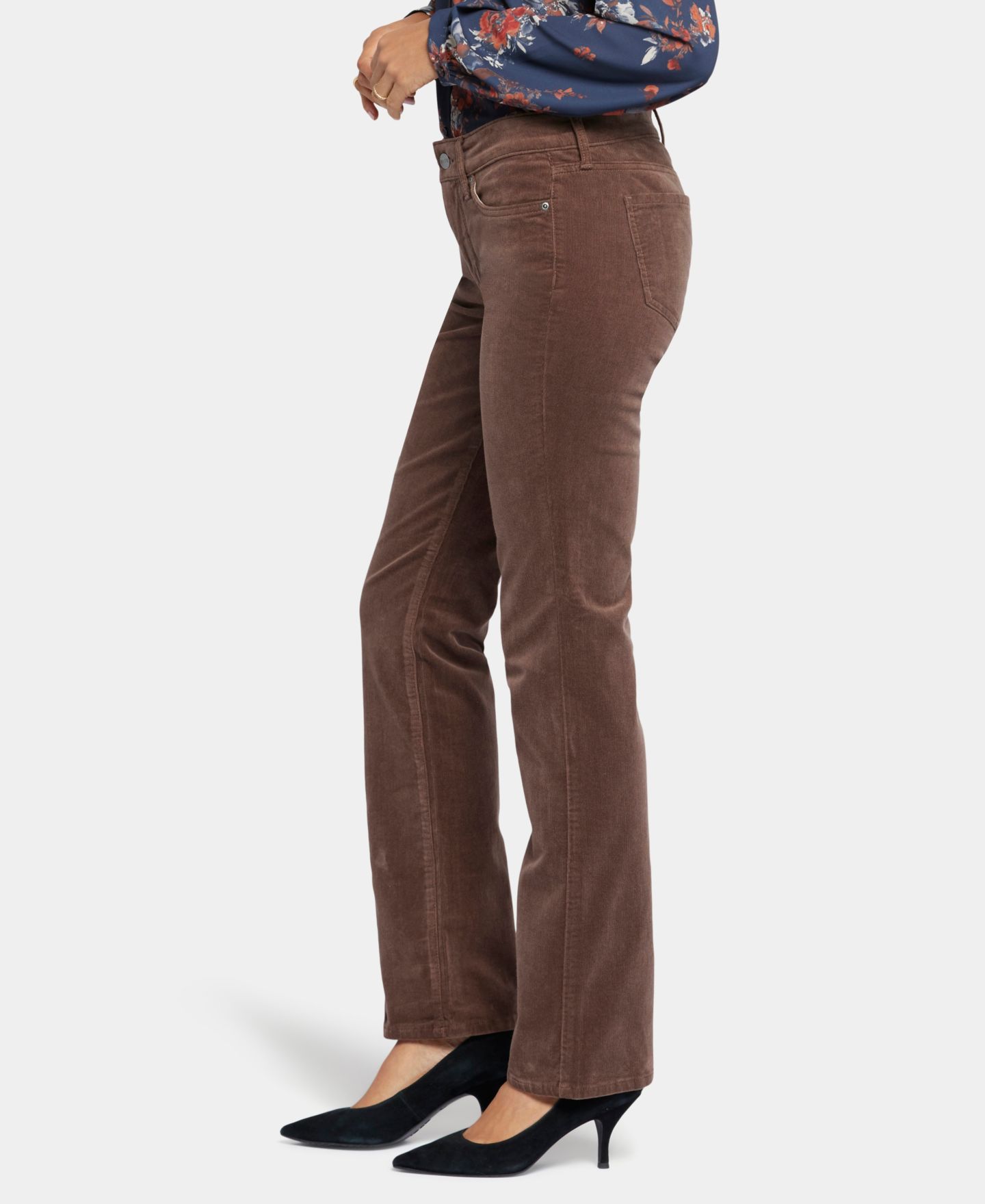 Женские джинсы NYDJ Corduroy Marilyn Straight, цвет: Норковый — фото 2