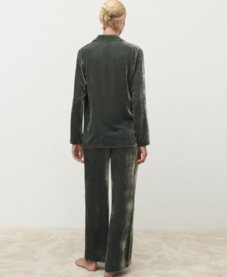Women's Silk Velvet Pants