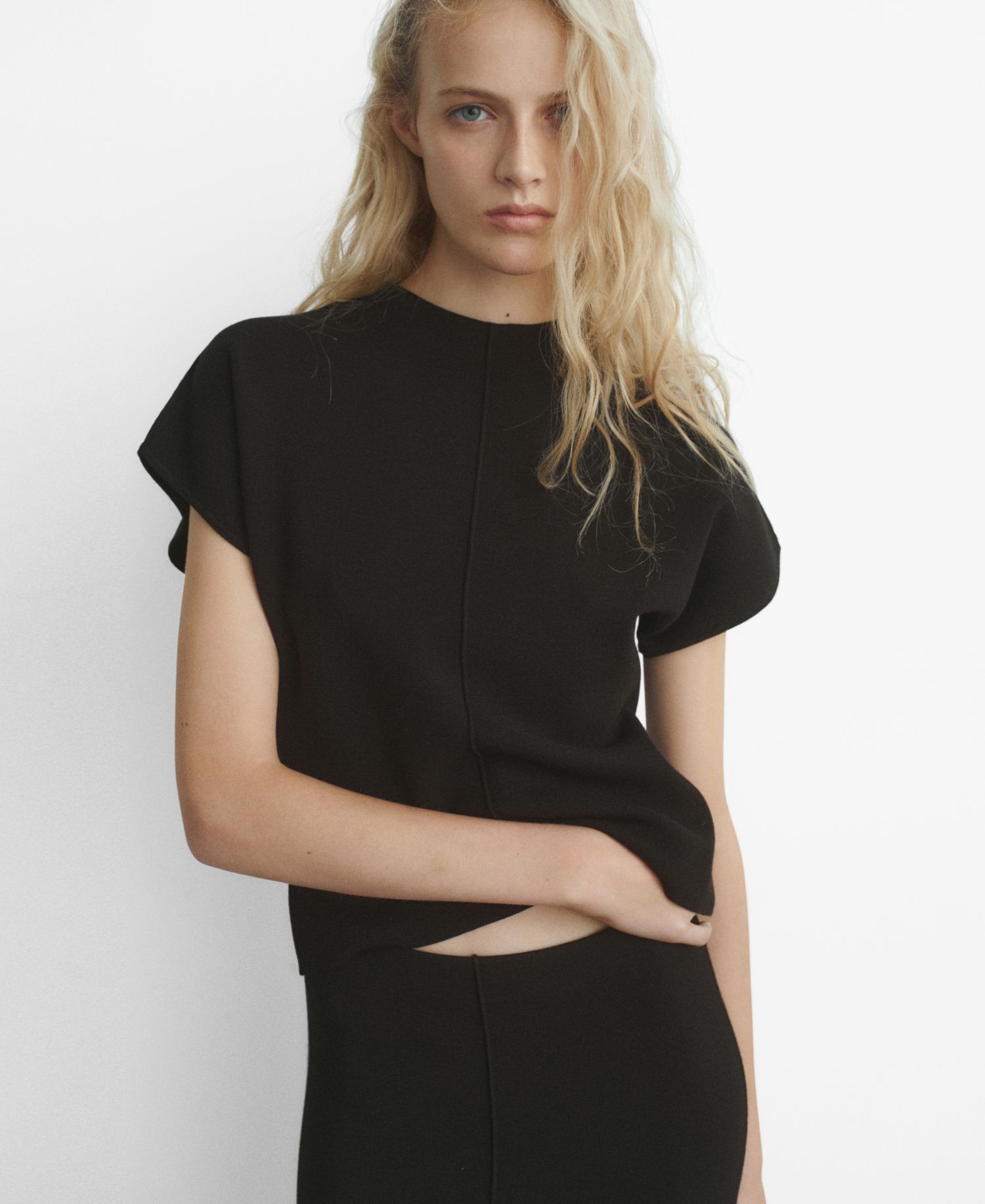 Women's Fine-Knit Fitted Sweater