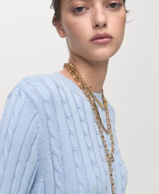 Women's Braided Knitted Sweater