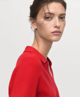 Women's Fine-Knit V-Neck Sweater