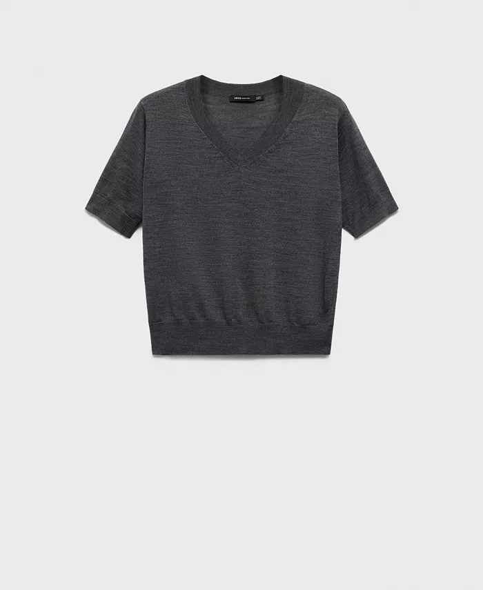 Women's Selection Wool V-Neck Sweater - thumbnail 9