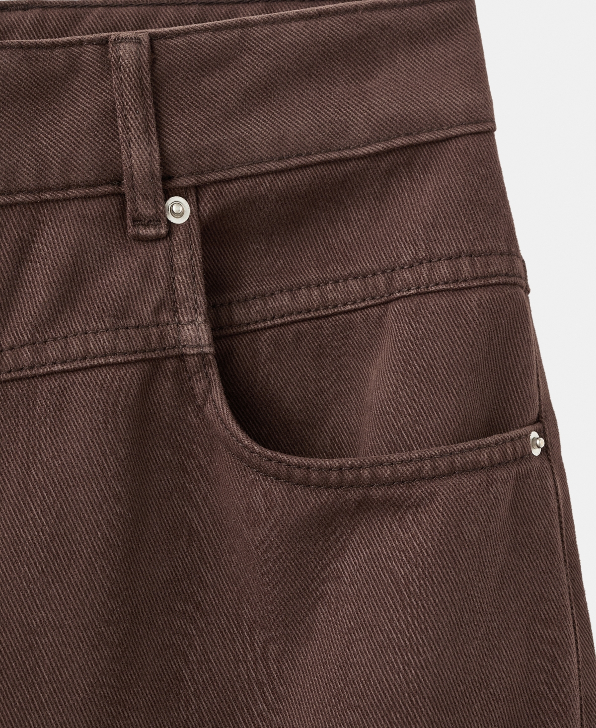 Mango Women's Wide Leg Loose Mid-rise Jeans In Brown