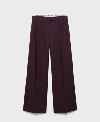 Women's Selection Straight Wool Suit Pants