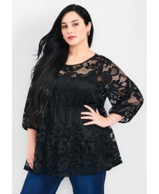 Women's Plus Size Lucille Lace Tunic