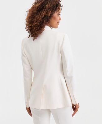 Women's Floral-Appliqu&eacute; One-Button Jacket