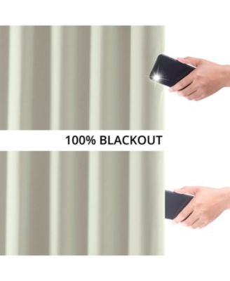 Faux Linen Hotel Blackout Curtain