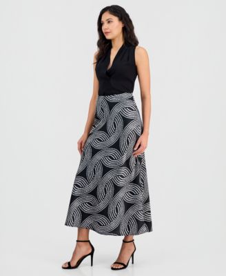 Women's Pull-On Bias Midi Skirt  