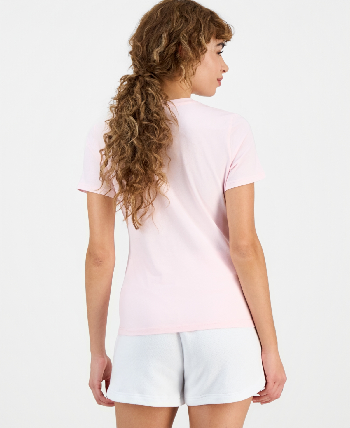 Id Ideology Women's Essential Cotton Short-sleeve T-shirt, Exclusively At Macy's In Purple