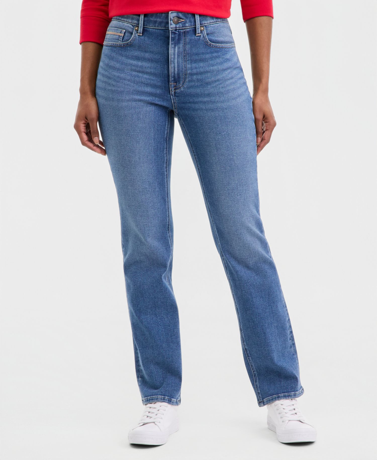 Women's Mid-Rise Bay Straight Jeans