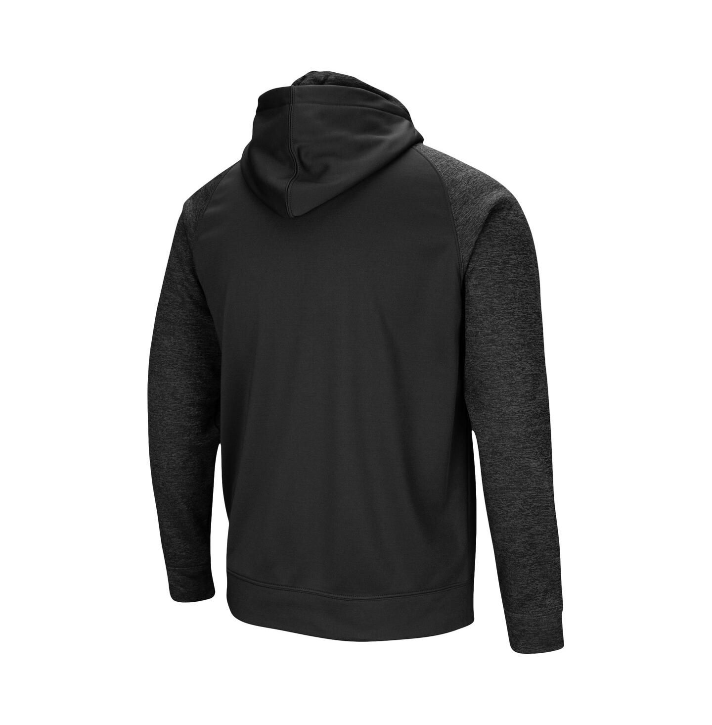 Мужское худи Colosseum Black Cal Bears Blackout 3.0 Tonal Raglan Full-Zip — фото 6