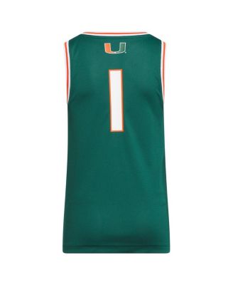 Big Boys and Girls Green Miami Hurricanes Replica Swingman Jersey