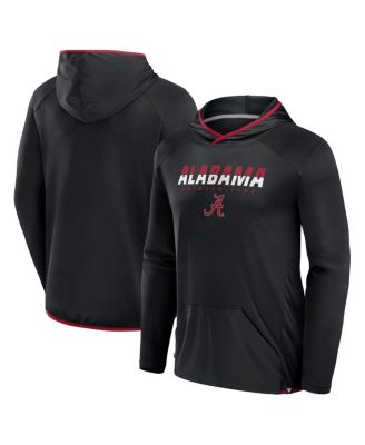 Fanatics - Men's Black/Crimson Alabama Crimson Tide Transitional Hoodie T-Shirt