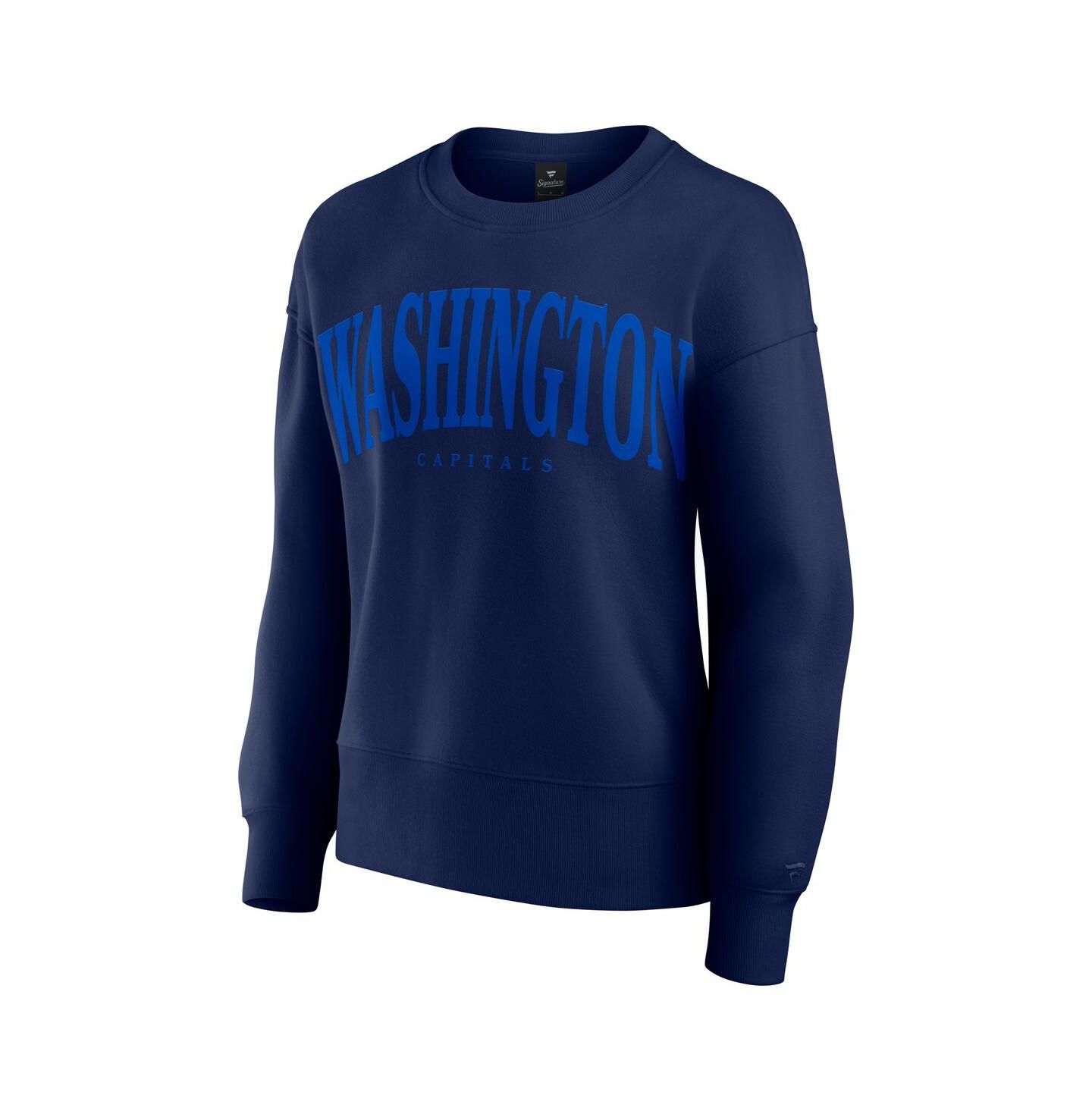 Женская толстовка Fanatics Navy Washington Capitals Elements Flow Pullover — фото 2