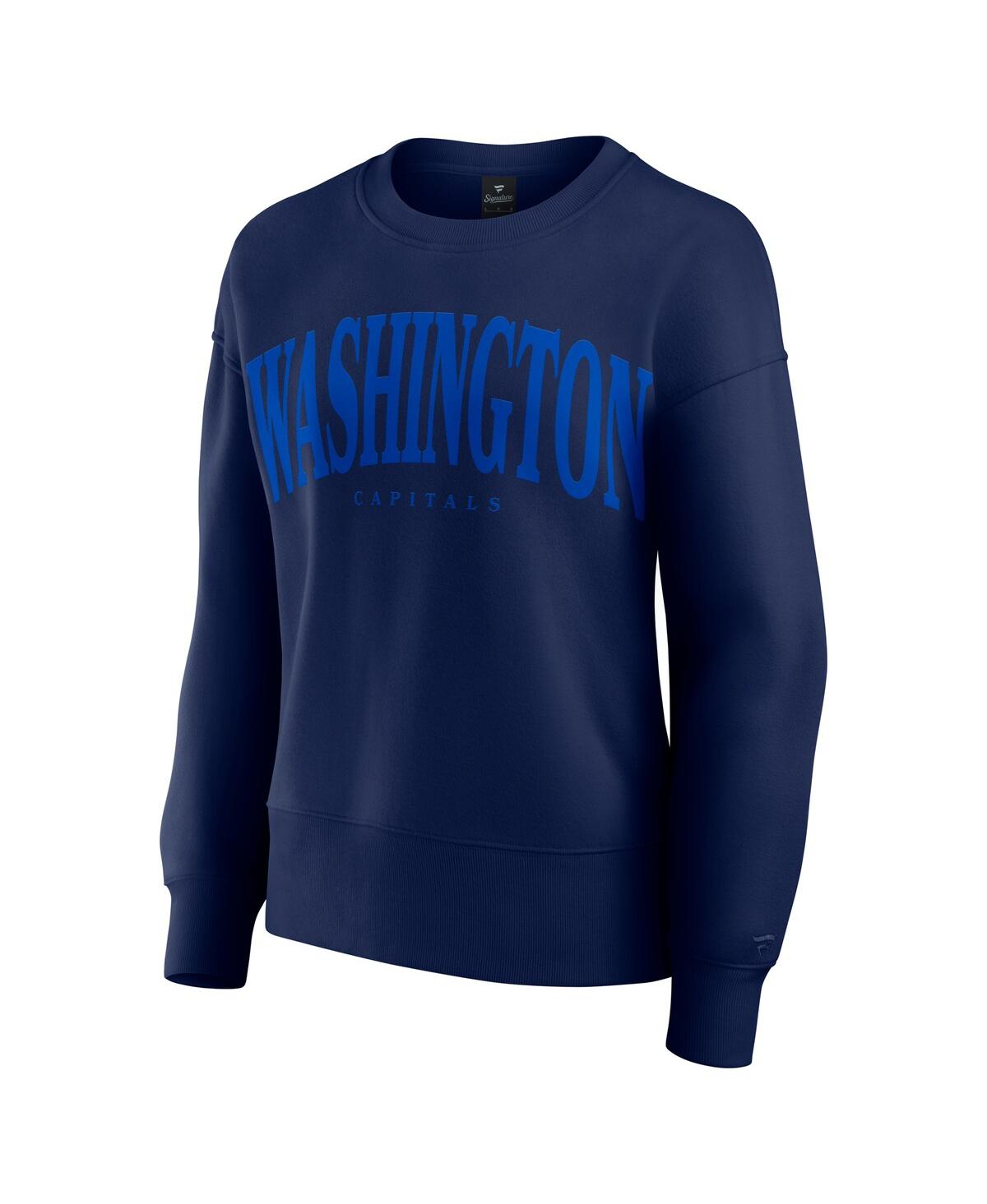 Fanatics Women's Navy Washington Capitals Elements Flow Pullover Sweatshirt