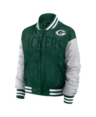 Women's Green Green Bay Packers Elements Wave Full-Snap Jacket