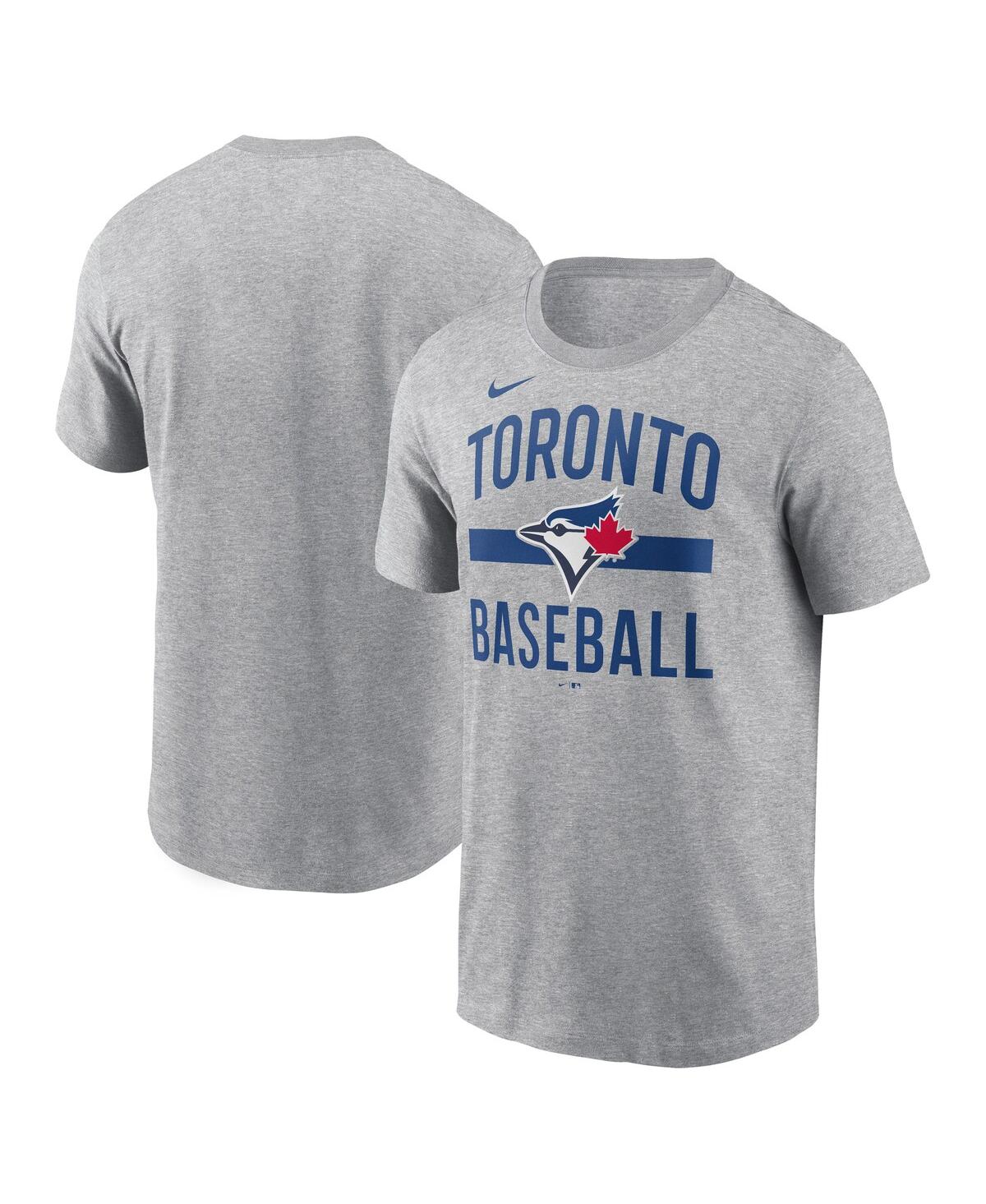 Nike Men's Heather Charcoal Toronto Blue Jays Arched T-Shirt