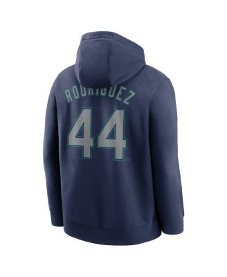 Men's Julio Rodríguez Navy Seattle Mariners Player Name Number Club Fleece Pullover Hoodie