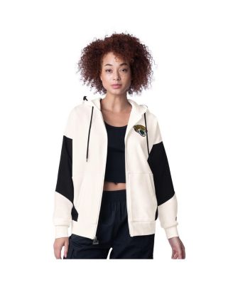 Starter - Women's White Jacksonville Jaguars Scrimmage Full-Zip Hoodie