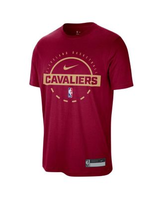 Men's Wine Cleveland Cavaliers 2025/26 On-Court Flare Performance Practice T-Shirt
