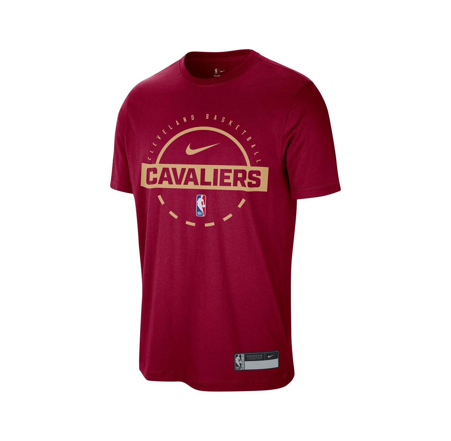 Men's Wine Cleveland Cavaliers 2025/26 On-Court Flare Performance Practice T-Shirt