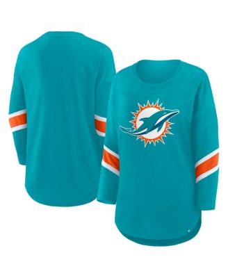 Fanatics - Women's Aqua Miami Dolphins Redzone 3/4-Sleeve T-Shirt