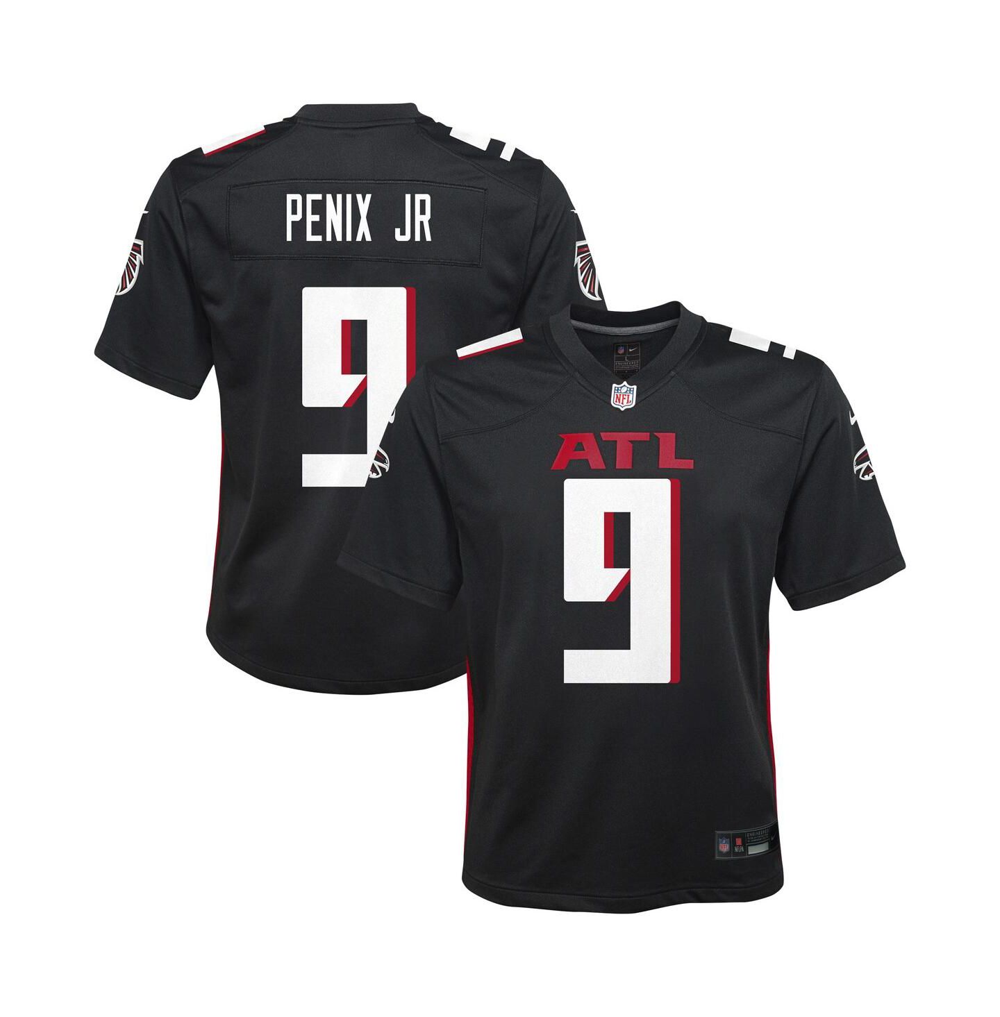 Детский топ Nike Michael Penix Jr. Black Atlanta Falcons Team Game Jersey — фото 1