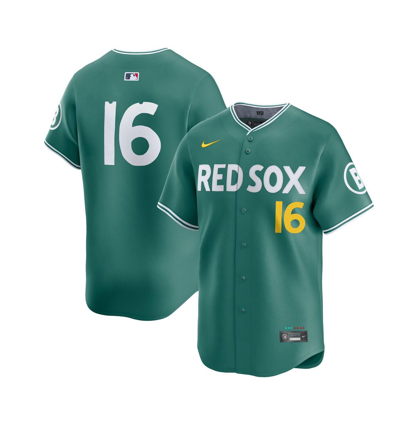 Мужской топ Nike Jarren Duran Green Boston Red Sox 2025 City Connect Limited Player Jersey — фото 1