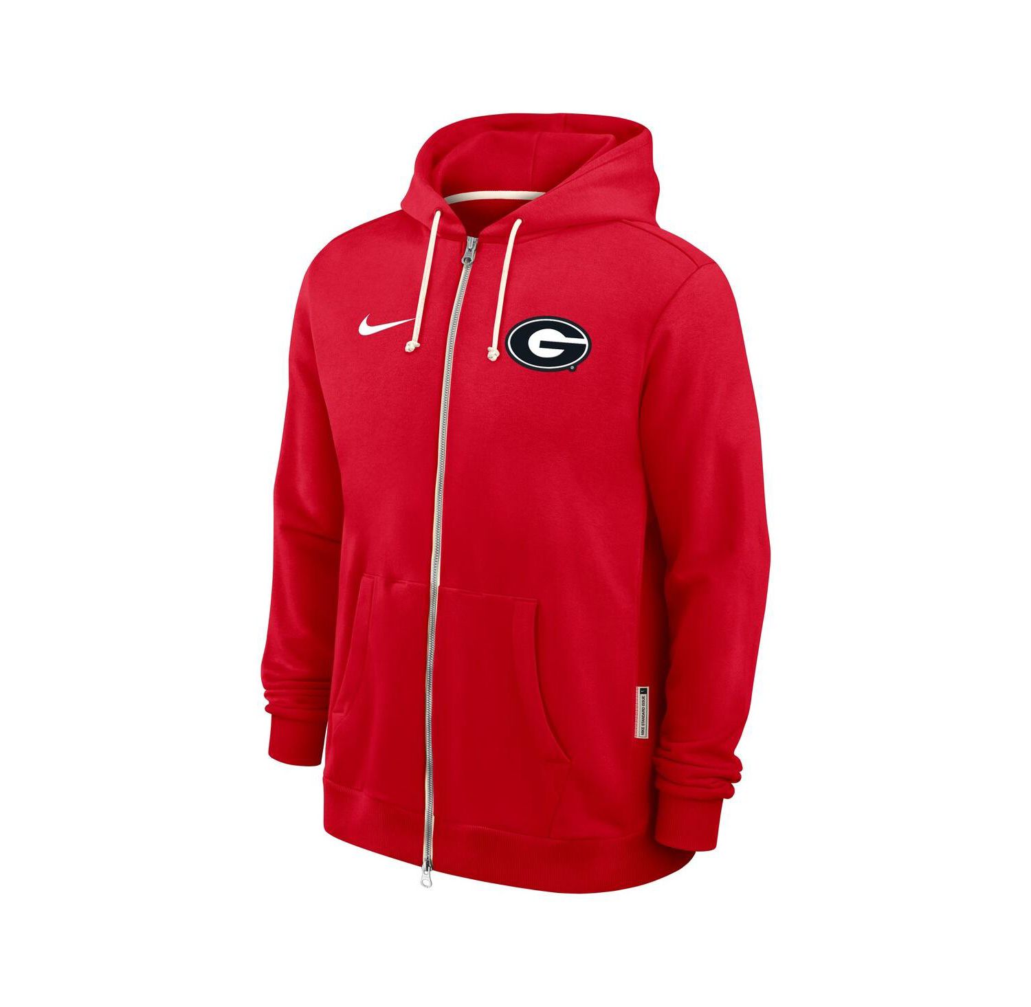 Men's Red Georgia Bulldogs 2025 Sideline Standard Issue Dri-FIT Full-Zip Hoodie