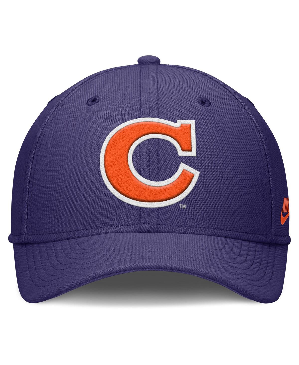 Nike Men's Purple Clemson Tigers Rise Academic Dri-fit Flex Hat