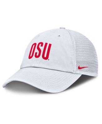 Nike - Men's White Ohio State Buckeyes Club Campus Trucker Adjustable Hat