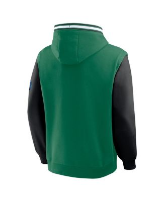 Men's Kelly Green/Black Boston Celtics Half Court Shot Clock Fastbreak Hoodie