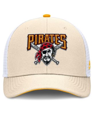 Men's Natural Pittsburgh Pirates Cooperstown Collection Dri-FIT Rise Trucker Adjustable Hat